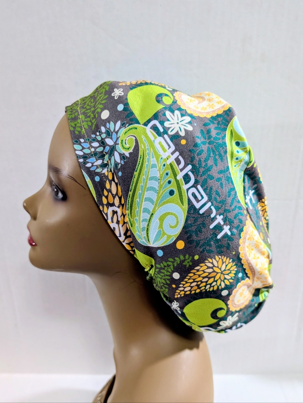 Paisley, Euro Style Scrub Cap, Scrub Cap, Surgery Hat, Chemo Hat